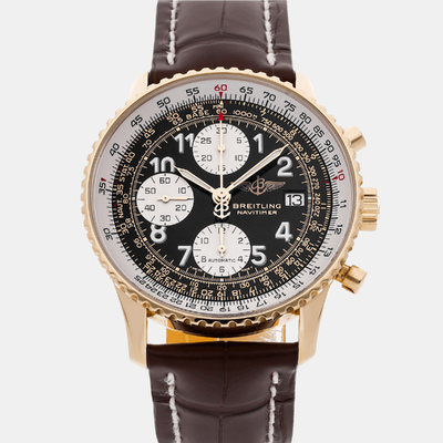 Breitling Navitimer Black 18k Yellow Gold Automatic Men's Watch - Article: 954931 (black, arb8449)