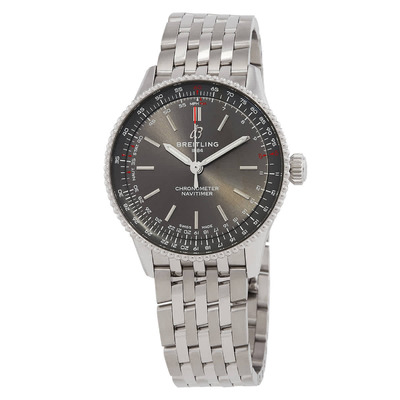 Breitling Navitimer Automatic Grey Dial Ladies Watch with 38-Hour Power Reserve A17327381B1A1 (arb469)