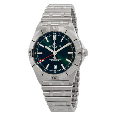 Breitling Chronomat Automatic Chronometer Green Dial Mens Watch A32398101L1A1 (green, arb1045)