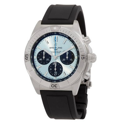 Men's Breitling Chronomat 01 Chronograph Automatic Blue Dial Watch PB0134101C1S1 (black, arb1143)