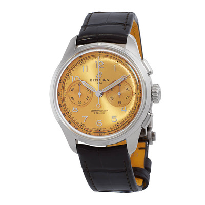 ab0930f51h1p1 Breitling Premier B09 Chronograph Men's Watch Champagne Dial (beige, arb1762)