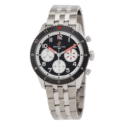 Breitling Classic AVI Mosquito 42mm Chronograph Automatic Black Dial Mens Watch - Y233801A1B1A1 (black, arb1241)