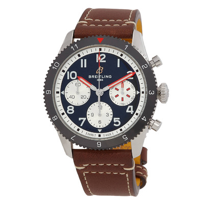 Breitling Classic AVI Chronograph Automatic Black Dial Mens Watch Y233801A1B1X1 (black, arb1242)