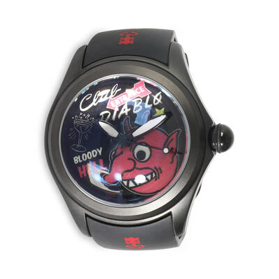 Corum Bubble Automatic Black Dial Mens Watch PO01 082.310.98/037 PO01 (black, arb5523)