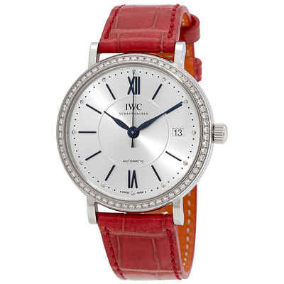 IWC Portofino Silver Dial Diamond Automatic Ladies Watch, Model No. 4581-09 IW458109 (blue, arb2344)