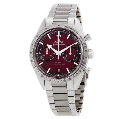 Omega Speedmaster Chronograph Burgundy Dial Mens Watch 332.10.41.51.11.001 (red, arb4824)