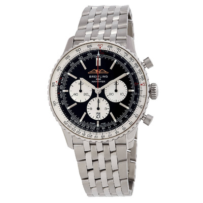 Navitimer Chronograph Automatic Chronometer Black Dial Mens Watch AB0137211B1A1 Breitling (black, arb1303)