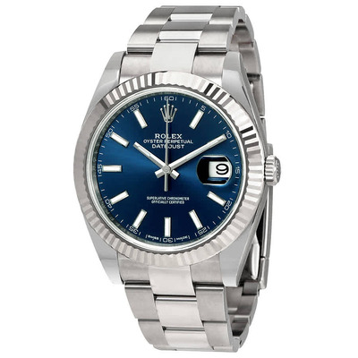 Rolex Oyster Perpetual Datejust 41 - Blue Dial Automatic Mens Watch, Ref. 126334BLSO (blue, arb6591)