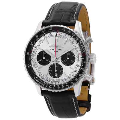 ab0138241g1p1 Breitling Navitimer B01 Chronograph Automatic Mens Watch Silver Dial (black, arb1313)