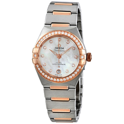 Pre-owned Omega Constellation Manhattan Automatic Diamond Ladies Watch Ref. 131.25.29.20.55.001 (arb4534)