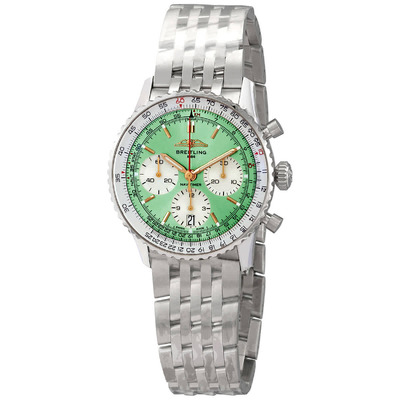 AB0139211L1A1 Breitling Navitimer B01 Mint Green Dial Chronograph Automatic Mens Watch (arb1068)