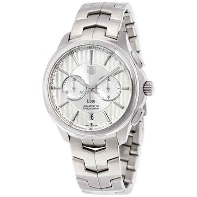 Tag Heuer Link Silver Dial Stainless Steel Mens Watch CAT2111BA0959 CAT2111.BA0959 (arb7109)