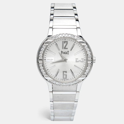Piaget Silver Polo G0A36231 Women's Watch in White Gold 998963 (arb8356)