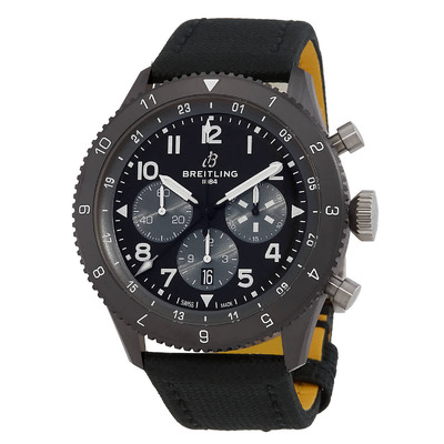 SB04451A1B1X1 Breitling Super AVI Chronograph GMT Automatic Mens Watch (black, arb751)