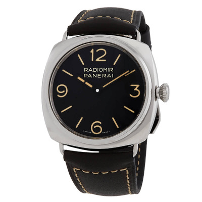 Panerai Radiomir Officine Hand-Wind Black Dial Mens Watch PAM01382 (black, arb6349)