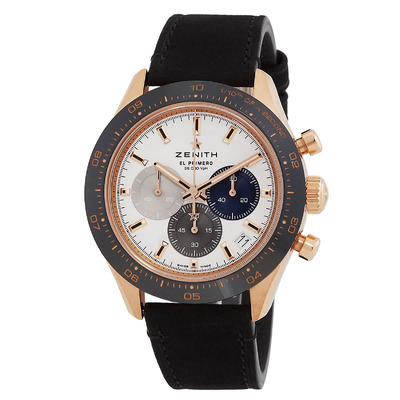 Zenith Chronomaster Sport 18.3100.3600/69.C920: Rose Gold Chronograph Automatic White Dial Mens Watch (black, arb8303)