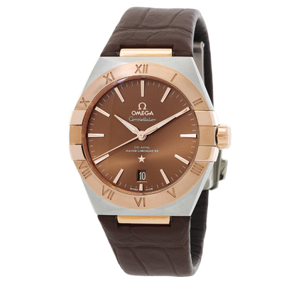 Pre-Owned Omega Constellation Automatic Brown Dial Watch 13123392013001 (brown, arb4533)