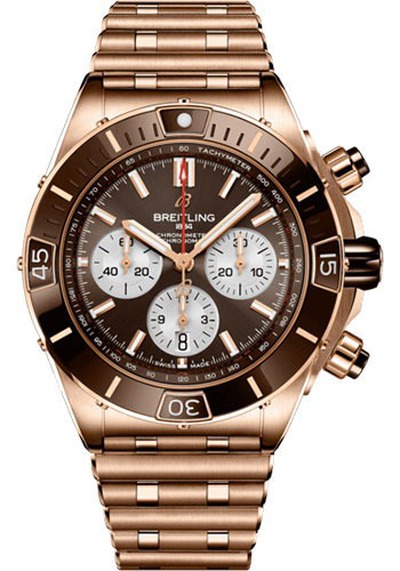 Breitling Super Chronomat RB0136E31Q1R1 - Mens Watch with Chronograph, Automatic Movement and Brown Dial (brown, arb1153)