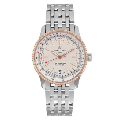 Pre-owned Breitling Navitimer Automatic Chronometer Silver Dial Mens Watch U17325211G1A1 (arb3776)