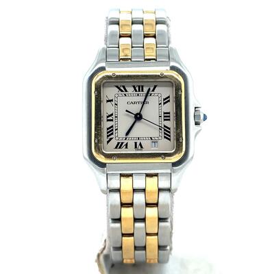 Pre-owned Cartier Panthere Quartz Silver Dial Ladies Watch (Ref: 183949) (arb21524)