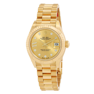 Rolex Lady Datejust Automatic Diamond Dial in Yellow Gold Ref. M279178CRDP M279178-0013 (beige, arb6714)
