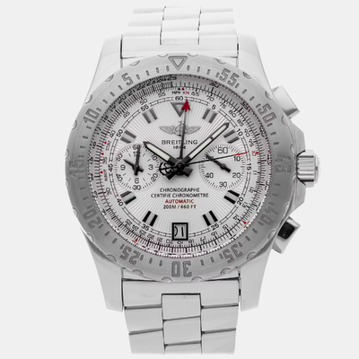 Breitling Silver Stainless Steel Professional A2736234/G615 Men's Watch 1023727 (arb9136)