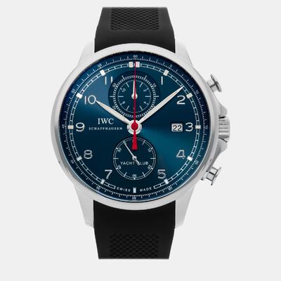 IWC Portugieser Automatic Men's Wristwatch 45 mm Blue Stainless Steel Case, IW3902-13 1025314 (blue, arb8512)