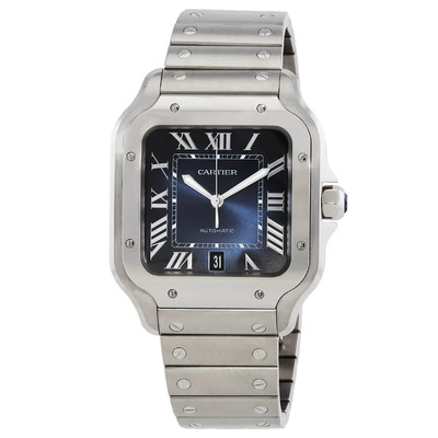 Cartier Santos Large Model Automatic WSSA0071 Blue Dial Mens Watch (blue, arb2001)