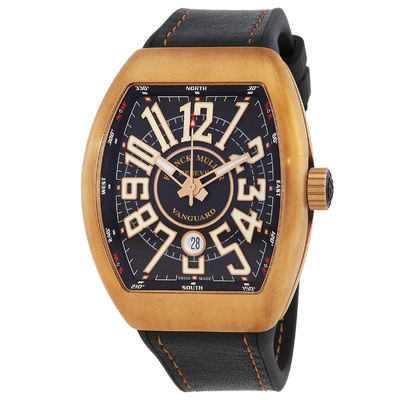 V45SCDTCIR(BZBRNR)-BK - Franck Muller Vanguard Automatic Bronze Case Black Dial Unisex Watch (black, arb1418)