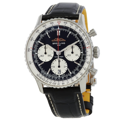 Breitling Navitimer B01 Chronograph Automatic - Black Dial Mens Watch AB0139211B1P1 (black, arb1065)