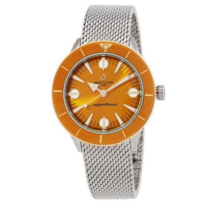 Breitling Superocean Heritage Automatic Orange Dial Ladies Watch U10340281I1A1 (arb16292)