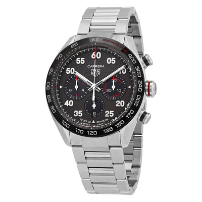 Tag Heuer Carrera Porsche Special Edition Chronograph Automatic Grey Dial Mens Watch CBN2A1F.BA0643 (black, arb7397)