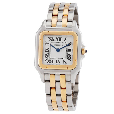Cartier Panthere Medium Silver Dial Ladies Watch W2PN0007 (blue, arb1958)