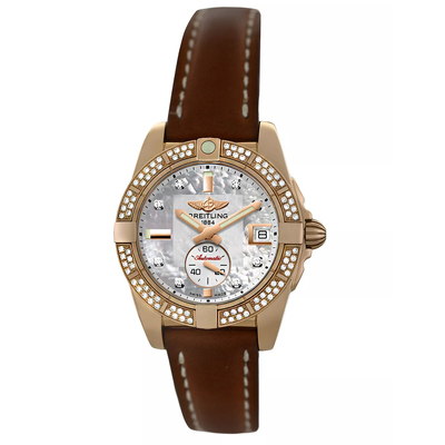 Pre-owned Breitling Galactic Automatic Mens Watch H37330 (brown, arb6467)