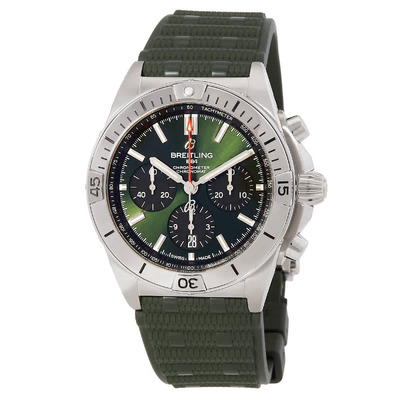 AB0134101L2S1 Breitling Chronomat B01 Chronograph Automatic Mens Green Dial Watch (green, arb1295)