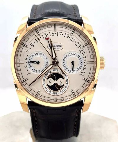 Pre-owned Parmigiani Fleurier Tonda Quator White Dial Mens Watch PFC272-1002401-HA1242 (black, arb3839)