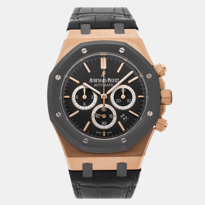 AP Grey Rose Gold Royal Oak Automatic Chronograph 41mm Model 1009075 Audemars Piguet (arb8659)