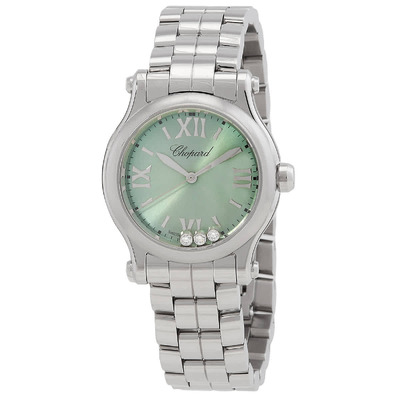 Chopard 278590-3013 Happy Sport Quartz Green Dial Ladies Watch (green, arb1644)