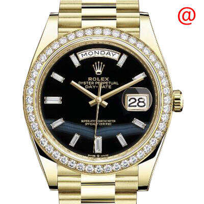 Rolex Day-Date 40 Onyx Diamond Dial Mens Watch M228348rbr-0039 (black, arb5871)