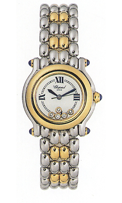 Pre-owned Chopard Happy Sport Watch, White Dial Ladies 27/8256-23 (blue, arb5559)