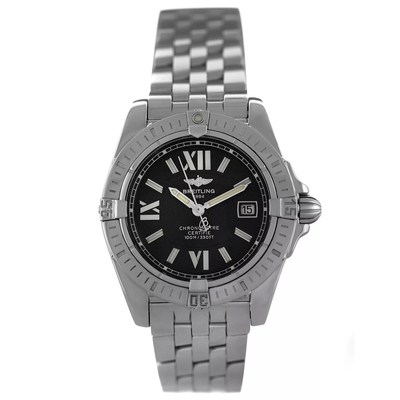 Pre-Owned Breitling Cockpit Quartz Chronometer Black Dial Ladies Watch A71356 (black, arb6476)