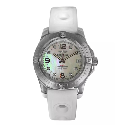 Pre-owned Breitling Colt Quartz Chronometer Ladies Watch A74389 (arb6477)