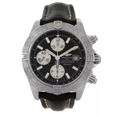Pre-owned Breitling Galactic A13364 Chronograph Automatic Mens Watch (black, arb6479)