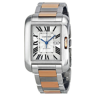 Cartier Tank Anglaise Large Automatic Ladies Watch W5310037 (blue, arb2875)