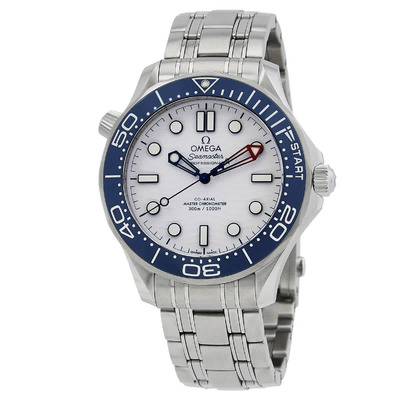 Omega Seamaster 42mm Americas Cup Chronometer White Dial Mens Watch, Ref. 21030422004002 210.30.42.20.04.002 (blue, arb4249)