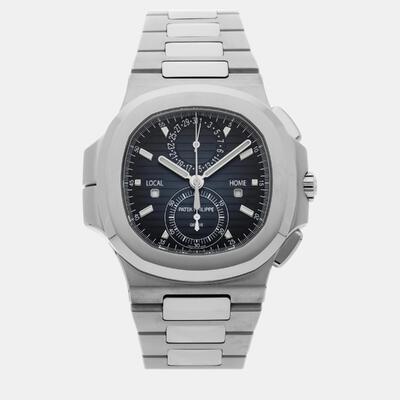 Blue Stainless Steel Nautilus 5990/1A-011 by Patek Philippe (Ref. 1061363) (blue, arb22458)