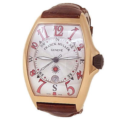 Franck Muller Pre-Owned Mariner Automatic Silver Dial Mens Watch 8080 SC/DT 8080 SC DT (black, arb6847)