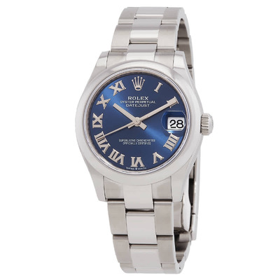 Rolex Datejust Ladies Watch 278240BLRO Silver Stainless Steel Blue Dial Automatic Chronometer M278240-0017 (blue, arb7760)