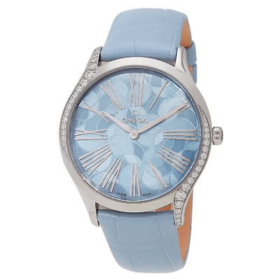 Omega De Ville Mini Tresor 4281836002 Ladies Quartz Watch Blue Dial 428.18.36.60.03.002 (blue, arb5423)