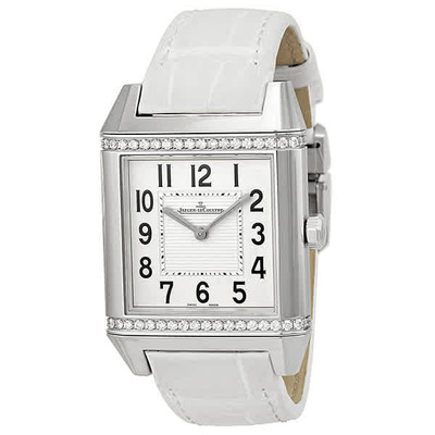 Jaeger-LeCoultre Q7068421 White Dial White Leather Ladies Watch (black, arb3148)